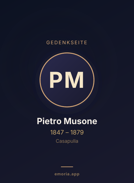 Gedenkportrait von Pietro Musone