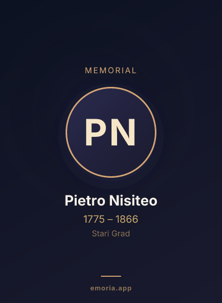 Memorial portrait of Pietro Nisiteo