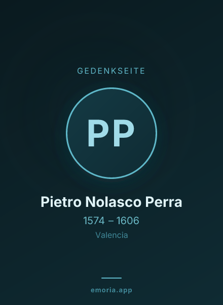 Gedenkportrait von Pietro Nolasco Perra