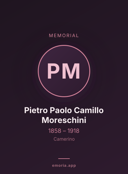 Memorial portrait of Pietro Paolo Camillo Moreschini
