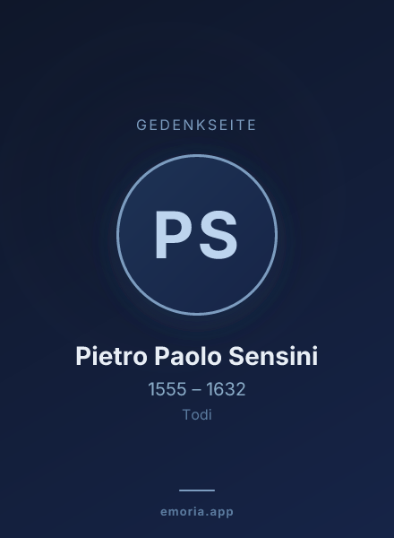 Gedenkportrait von Pietro Paolo Sensini