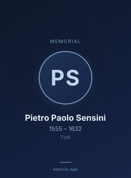 Memorial portrait of Pietro Paolo Sensini