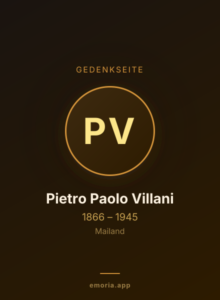 Gedenkportrait von Pietro Paolo Villani
