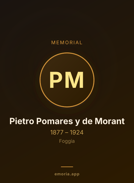 Memorial portrait of Pietro Pomares y de Morant