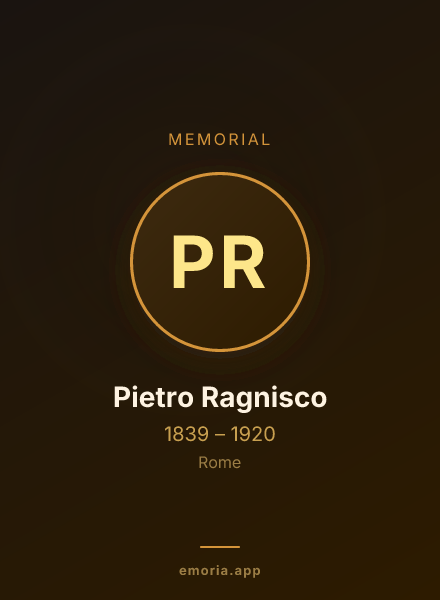 Memorial portrait of Pietro Ragnisco