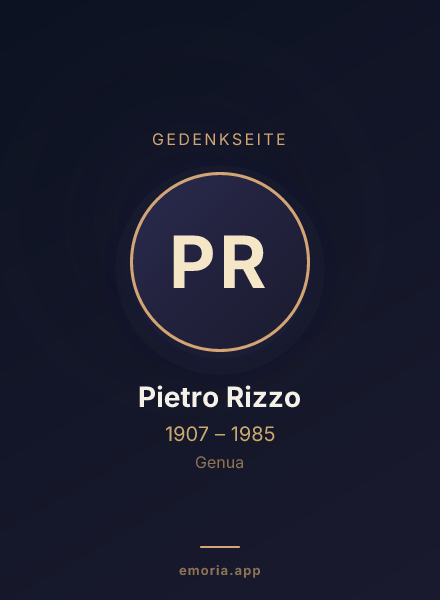 Gedenkportrait von Pietro Rizzo