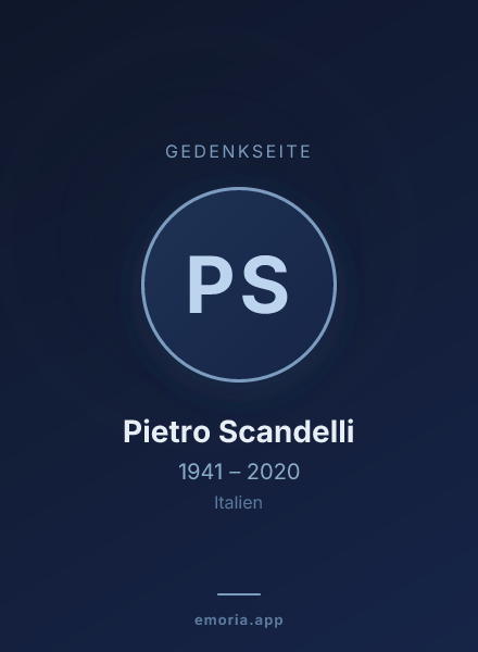 Gedenkportrait von Pietro Scandelli