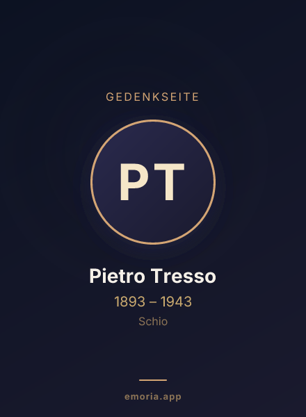 Gedenkportrait von Pietro Tresso