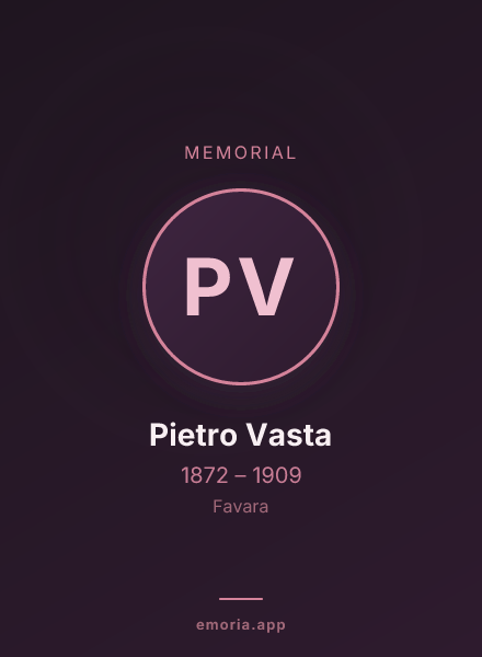 Memorial portrait of Pietro Vasta