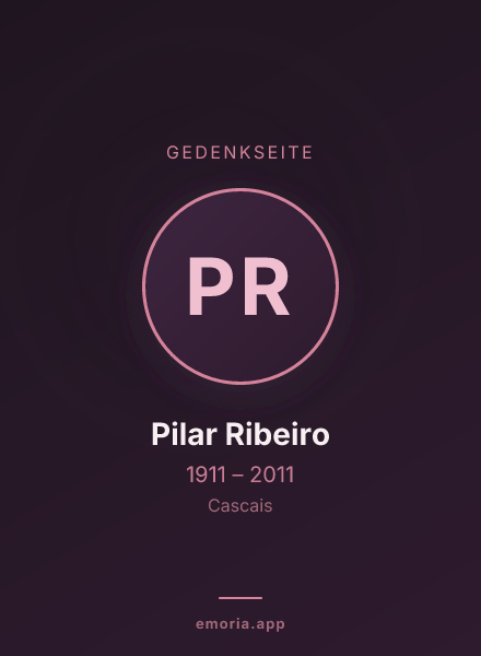 Gedenkportrait von Pilar Ribeiro