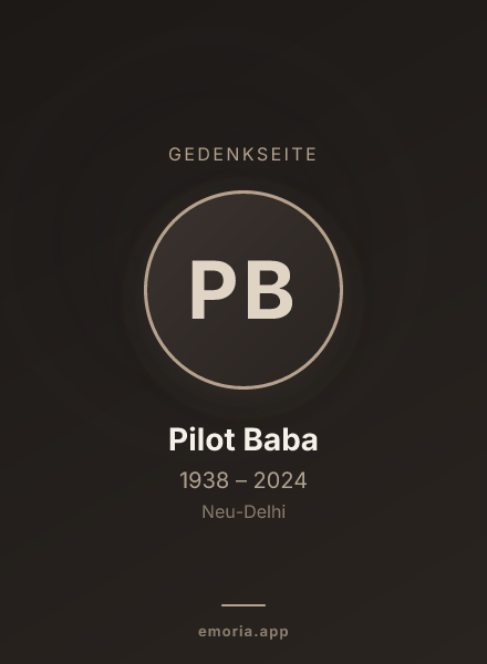 Gedenkportrait von Pilot Baba