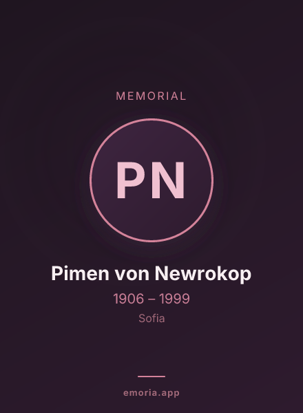 Memorial portrait of Pimen von Newrokop