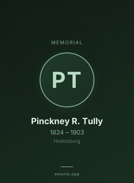Memorial portrait of Pinckney R. Tully