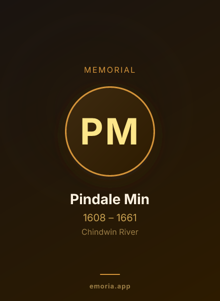 Memorial portrait of Pindale Min