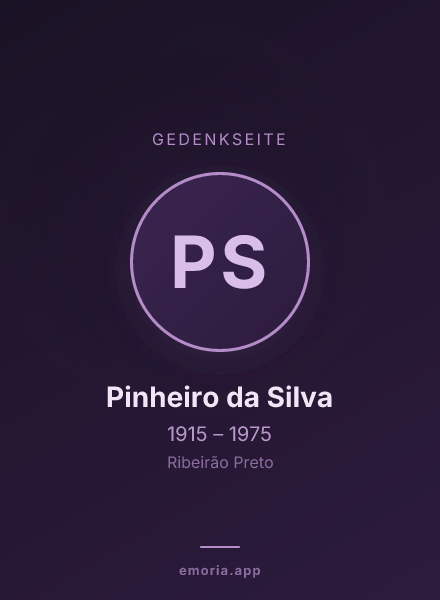 Gedenkportrait von Pinheiro da Silva