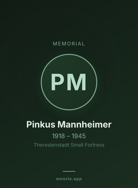 Memorial portrait of Pinkus Mannheimer
