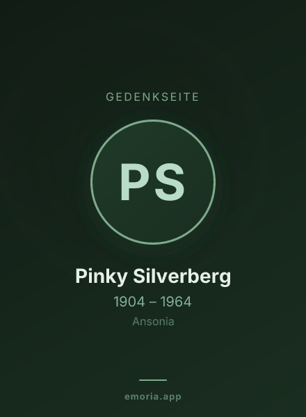 Gedenkportrait von Pinky Silverberg