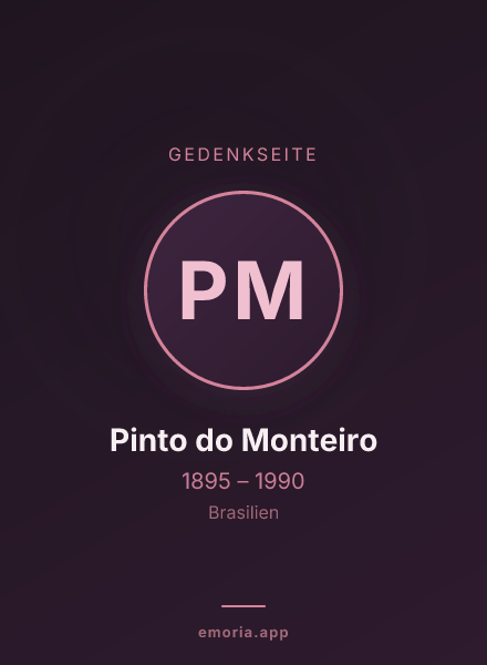 Gedenkportrait von Pinto do Monteiro