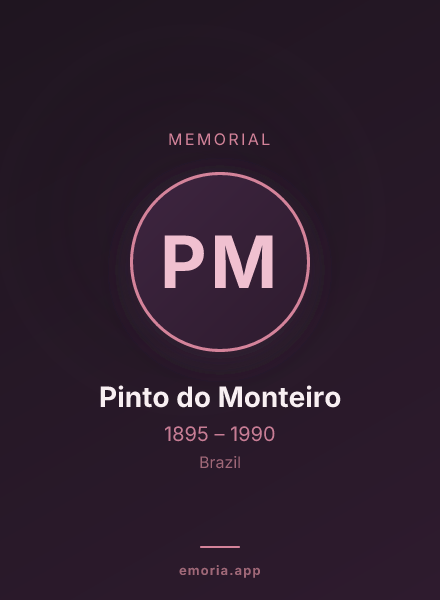 Memorial portrait of Pinto do Monteiro