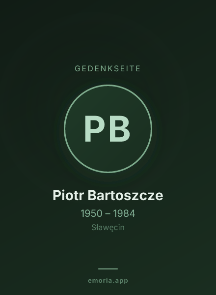Gedenkportrait von Piotr Bartoszcze