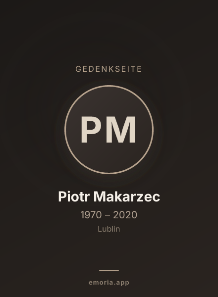 Gedenkportrait von Piotr Makarzec