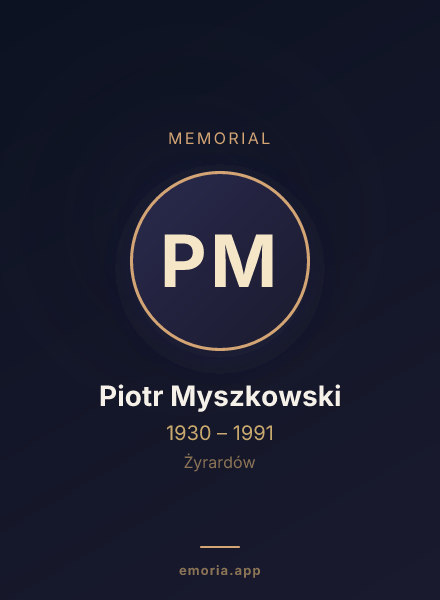 Memorial portrait of Piotr Myszkowski
