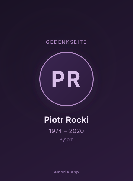 Gedenkportrait von Piotr Rocki