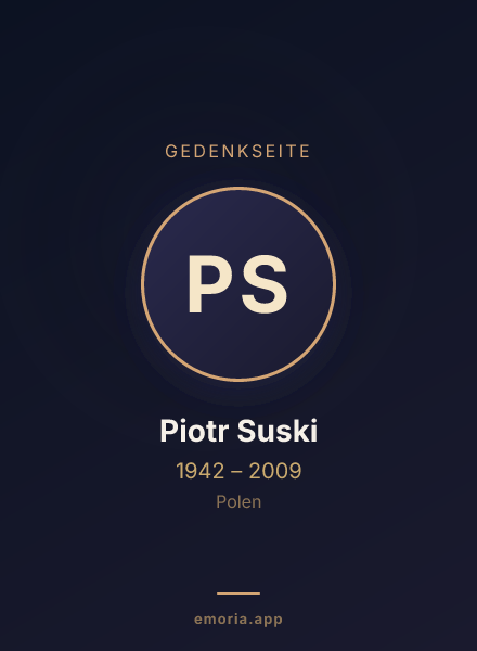 Gedenkportrait von Piotr Suski