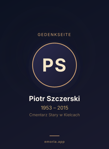 Gedenkportrait von Piotr Szczerski
