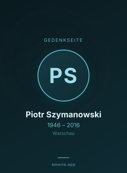 Gedenkportrait von Piotr Szymanowski