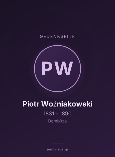 Gedenkportrait von Piotr Woźniakowski