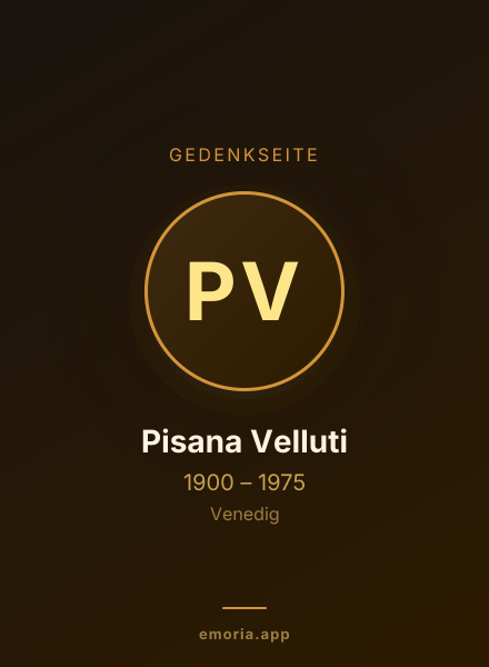 Gedenkportrait von Pisana Velluti