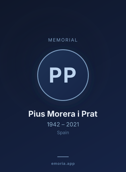 Memorial portrait of Pius Morera i Prat