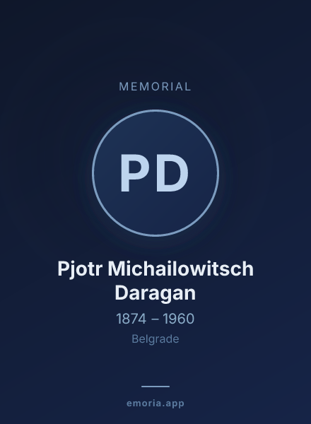 Memorial portrait of Pjotr Michailowitsch Daragan