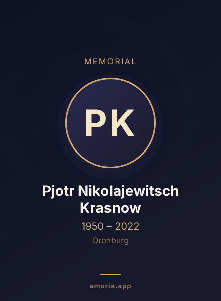Memorial portrait of Pjotr Nikolajewitsch Krasnow