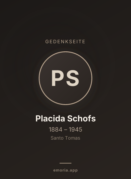 Gedenkportrait von Placida Schofs