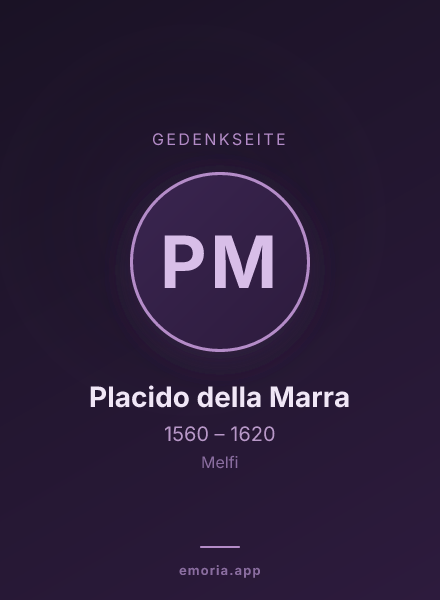 Gedenkportrait von Placido della Marra