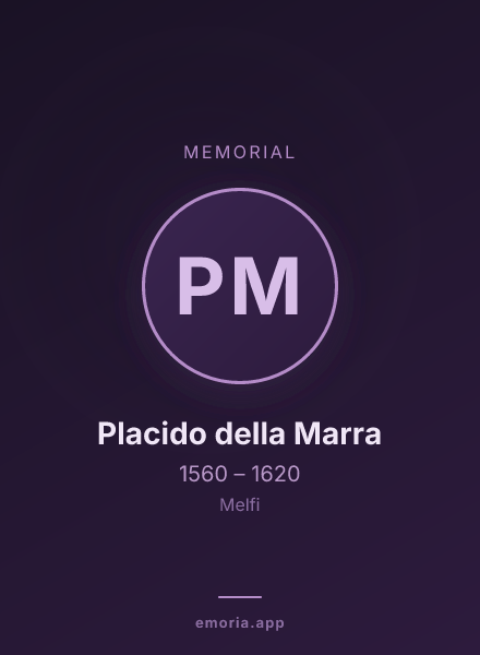 Memorial portrait of Placido della Marra