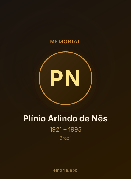 Memorial portrait of Plínio Arlindo de Nês
