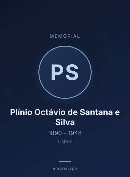 Memorial portrait of Plínio Octávio de Santana e Silva