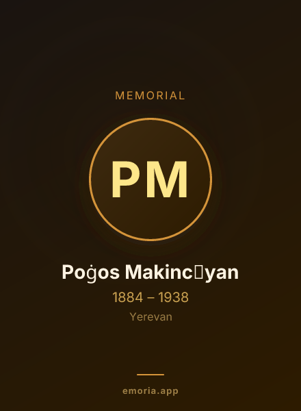 Memorial portrait of Poġos Makinc̕yan
