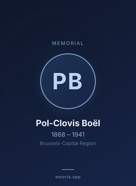 Memorial portrait of Pol-Clovis Boël