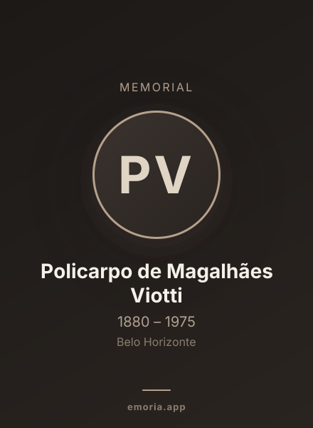 Memorial portrait of Policarpo de Magalhães Viotti