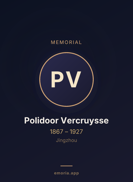 Memorial portrait of Polidoor Vercruysse