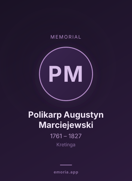 Memorial portrait of Polikarp Augustyn Marciejewski