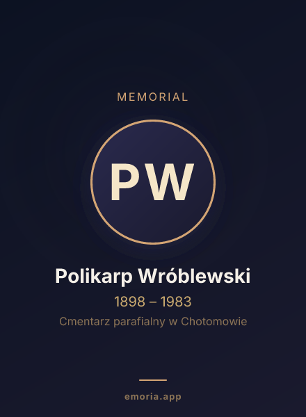 Memorial portrait of Polikarp Wróblewski