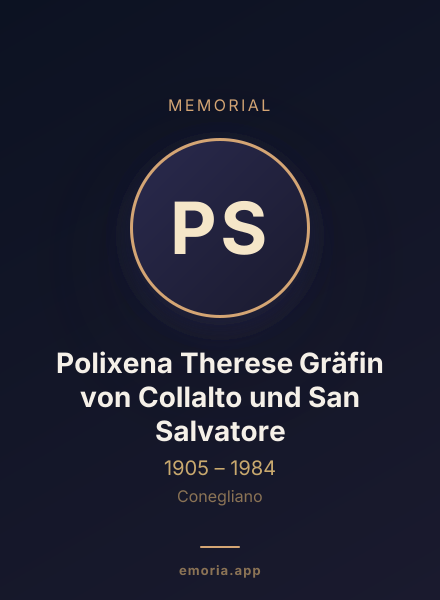 Memorial portrait of Polixena Therese Gräfin von Collalto und San Salvatore