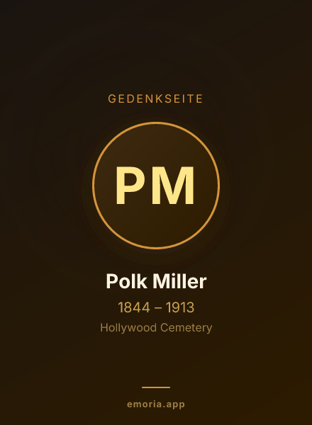 Gedenkportrait von Polk Miller