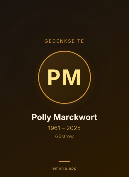 Gedenkportrait von Polly Marckwort