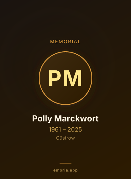 Memorial portrait of Polly Marckwort